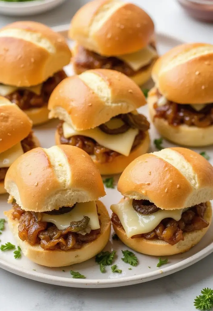 27 Recipes Using French Baguette That Feel Fancy 6 27 Recipes Using French Baguette That Feel Fancy - 6. French Onion Baguette Sliders