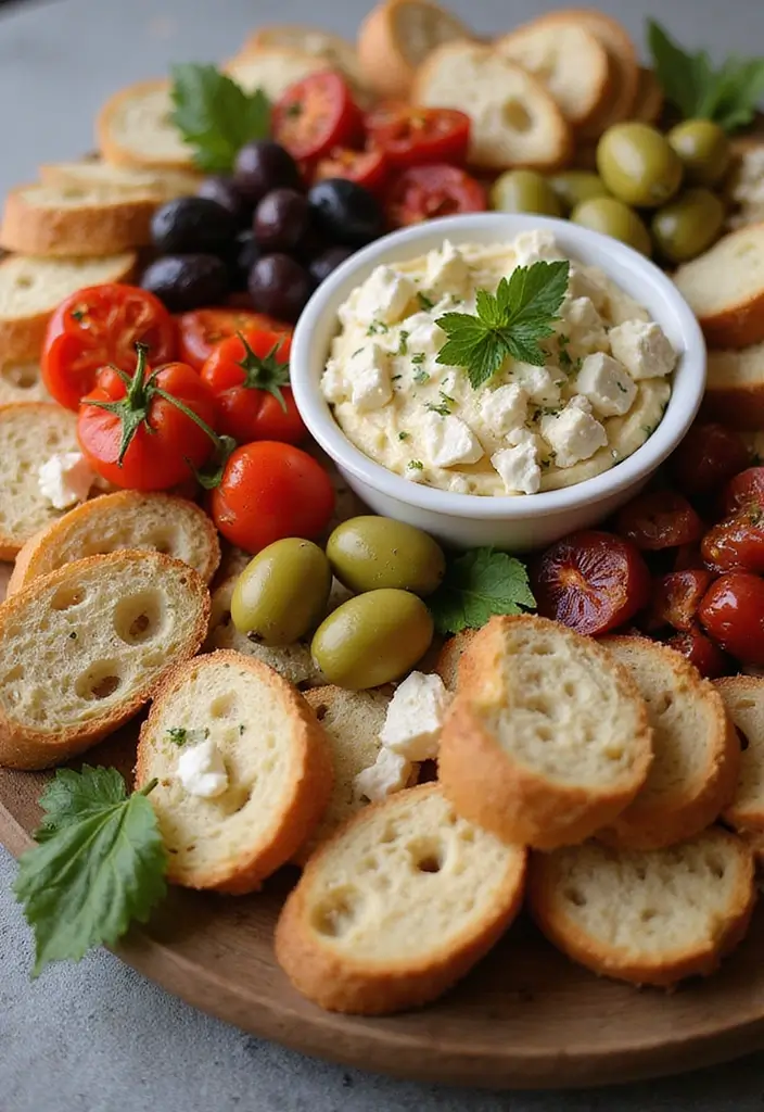 27 Recipes Using French Baguette That Feel Fancy 7 27 Recipes Using French Baguette That Feel Fancy - 7. Mediterranean Baguette Platter