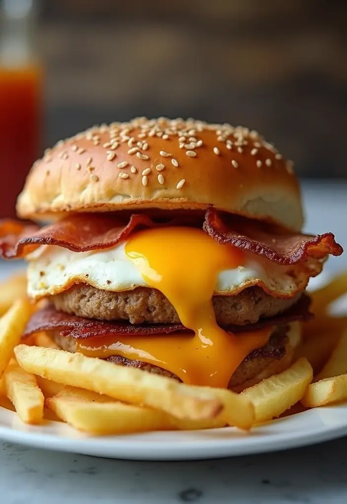27 Recipes Using Leftover French Fries: Creative And Fun 24 27 Recipes Using Leftover French Fries: Creative And Fun - 24. Fry and Egg Breakfast Sandwich