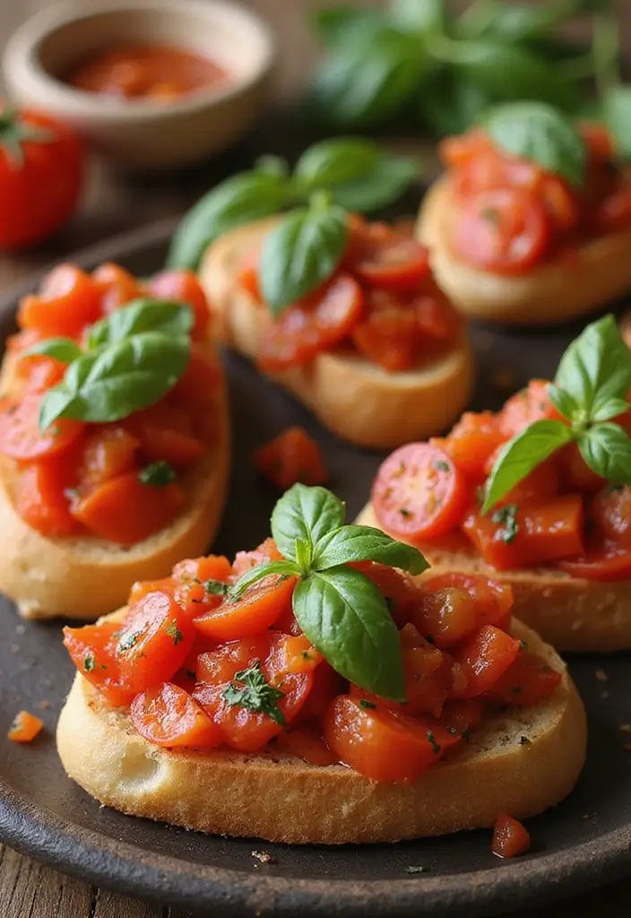 27 Recipes With French Bread Loaf Perfect For Sharing 1 27 Recipes With French Bread Loaf Perfect For Sharing - 1. Classic Bruschetta