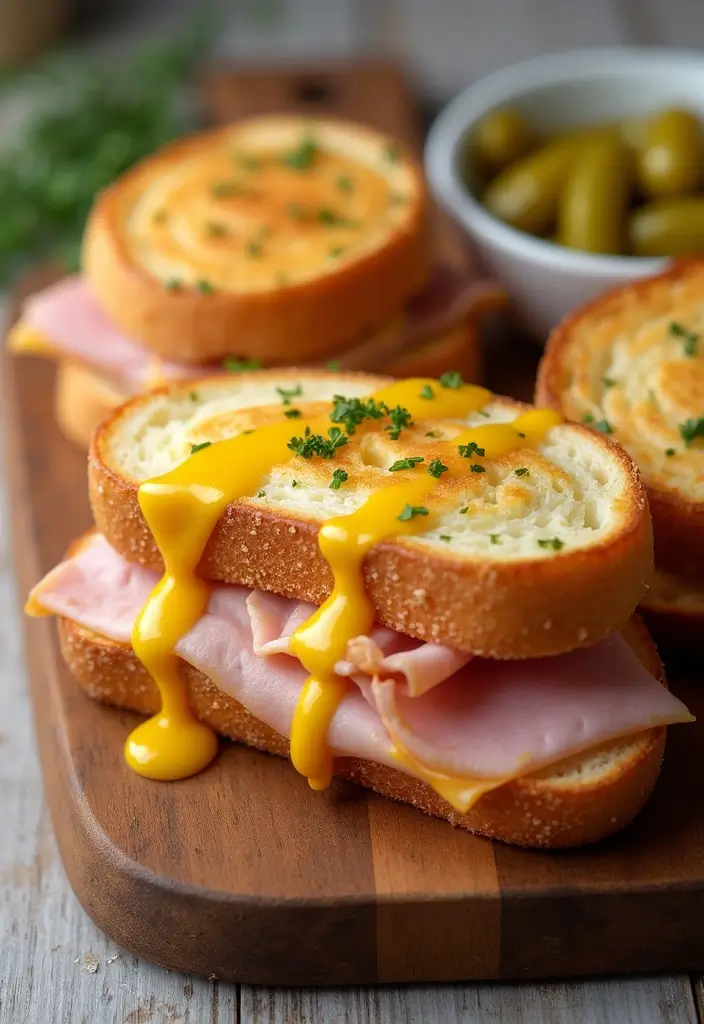 27 Recipes With French Bread Loaf Perfect For Sharing 12 27 Recipes With French Bread Loaf Perfect For Sharing - 12. Baked Ham and Cheese Sandwiches