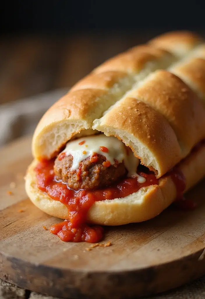 27 Recipes With French Bread Loaf Perfect For Sharing 16 27 Recipes With French Bread Loaf Perfect For Sharing - 16. Stuffed Meatball French Bread