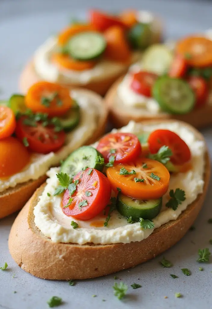27 Recipes With French Bread Loaf Perfect For Sharing 18 27 Recipes With French Bread Loaf Perfect For Sharing - 18. Vegetable Hummus French Bread