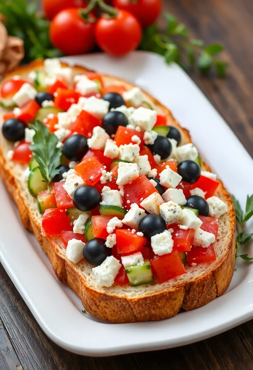 27 Recipes With French Bread Loaf Perfect For Sharing 26 27 Recipes With French Bread Loaf Perfect For Sharing - 26. Greek Salad French Bread