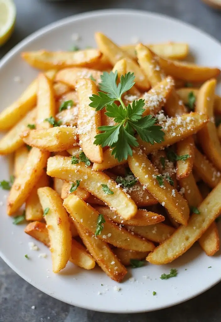 27 Recipes With French Fries Simple And Creative 3 27 Recipes With French Fries Simple And Creative - 3. Garlic Parmesan Fries
