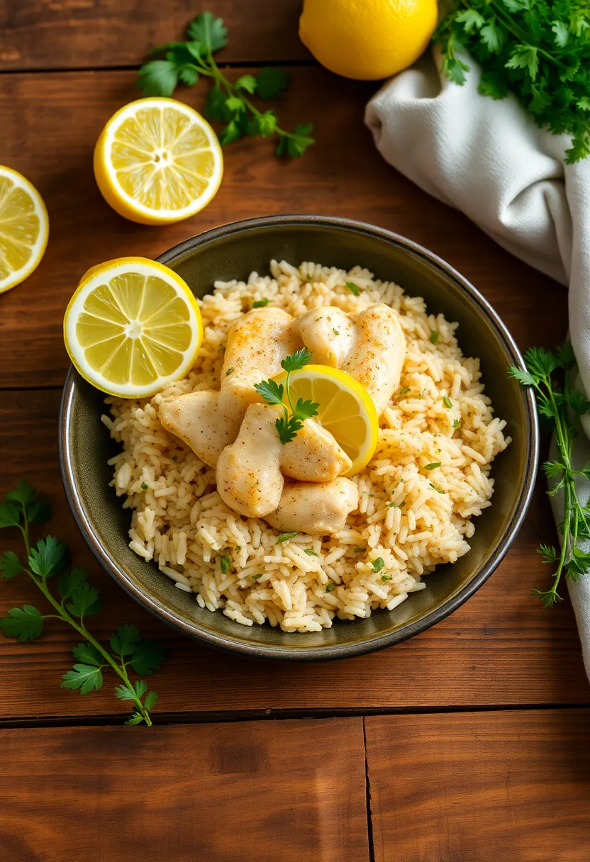 30 Cast Iron French Oven Recipes Rustic And Flavorful - 15. Zesty Lemon Chicken and Rice