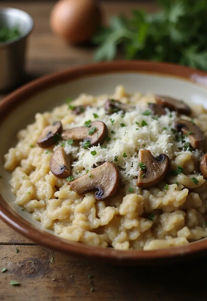 30 Cast Iron French Oven Recipes Rustic And Flavorful - 9. Flavorful Mushroom Risotto