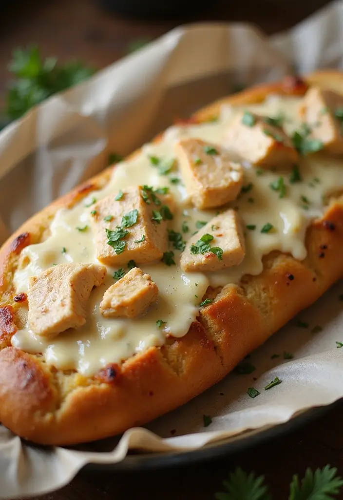 30 French Bread Pizza Recipes Kids And Adults Enjoy 21 30 French Bread Pizza Recipes Kids And Adults Enjoy - 21. Chicken Alfredo French Bread Pizza