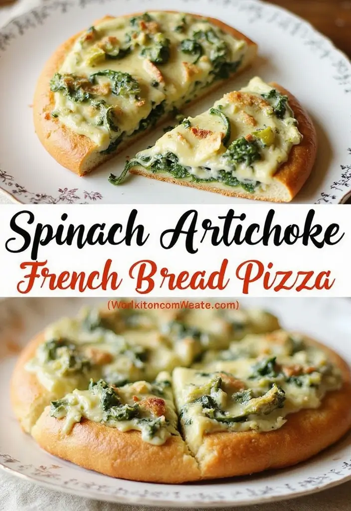 30 French Bread Pizza Recipes Kids And Adults Enjoy 24 30 French Bread Pizza Recipes Kids And Adults Enjoy - 24. Spinach Artichoke French Bread Pizza