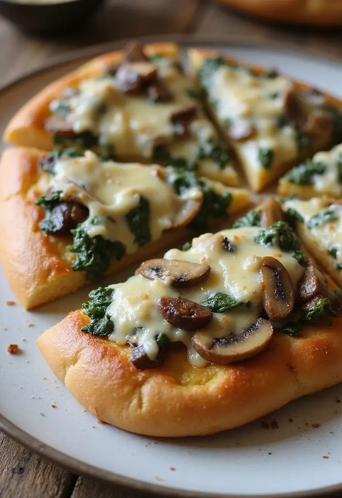 30 French Bread Pizza Recipes Kids And Adults Enjoy 29 30 French Bread Pizza Recipes Kids And Adults Enjoy - 29. Cheesy Spinach & Mushroom French Bread Pizza