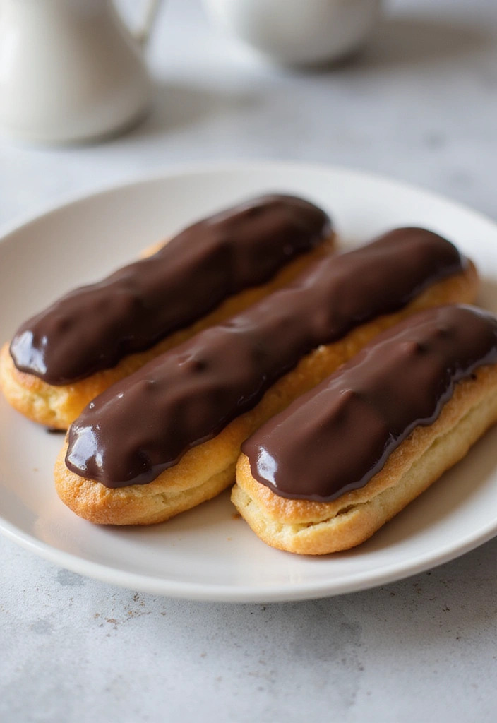 30 French Dessert Recipes Perfect For Every Celebration 19 30 French Dessert Recipes Perfect For Every Celebration - 19. Chocolate Éclairs