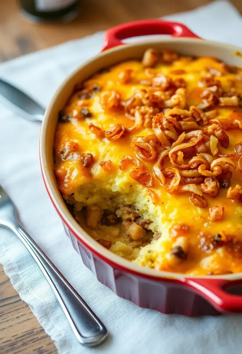 30 French Fried Onion Recipes Perfect For Crunch Lovers 15 30 French Fried Onion Recipes Perfect For Crunch Lovers - 15. French Fried Onion Breakfast Casserole