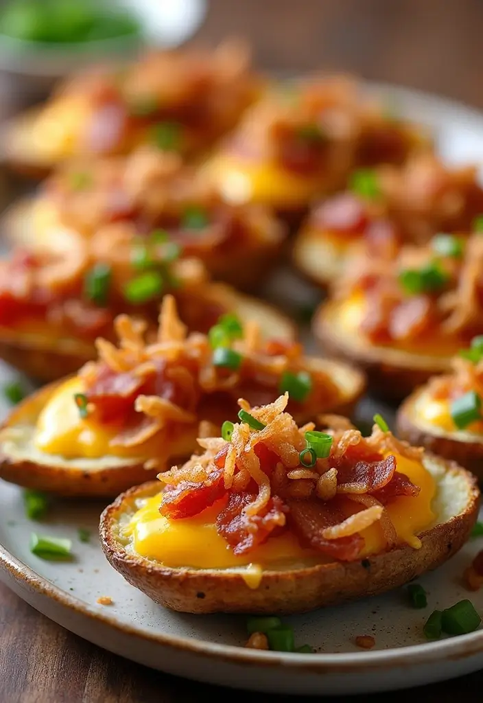 30 French Fried Onion Recipes Perfect For Crunch Lovers 2 30 French Fried Onion Recipes Perfect For Crunch Lovers - 2. Loaded Baked Potato Skins