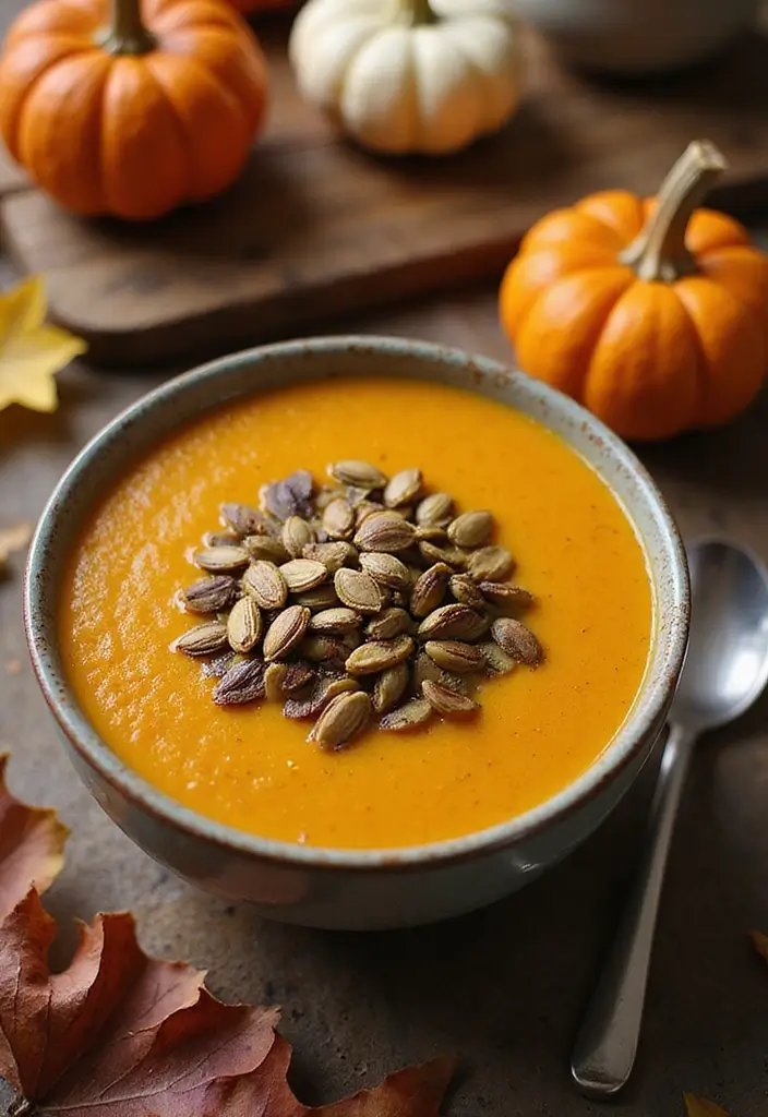 30 French Mushroom Soup Recipes Rich And Creamy 11. Pumpkin and Mushroom Bisque