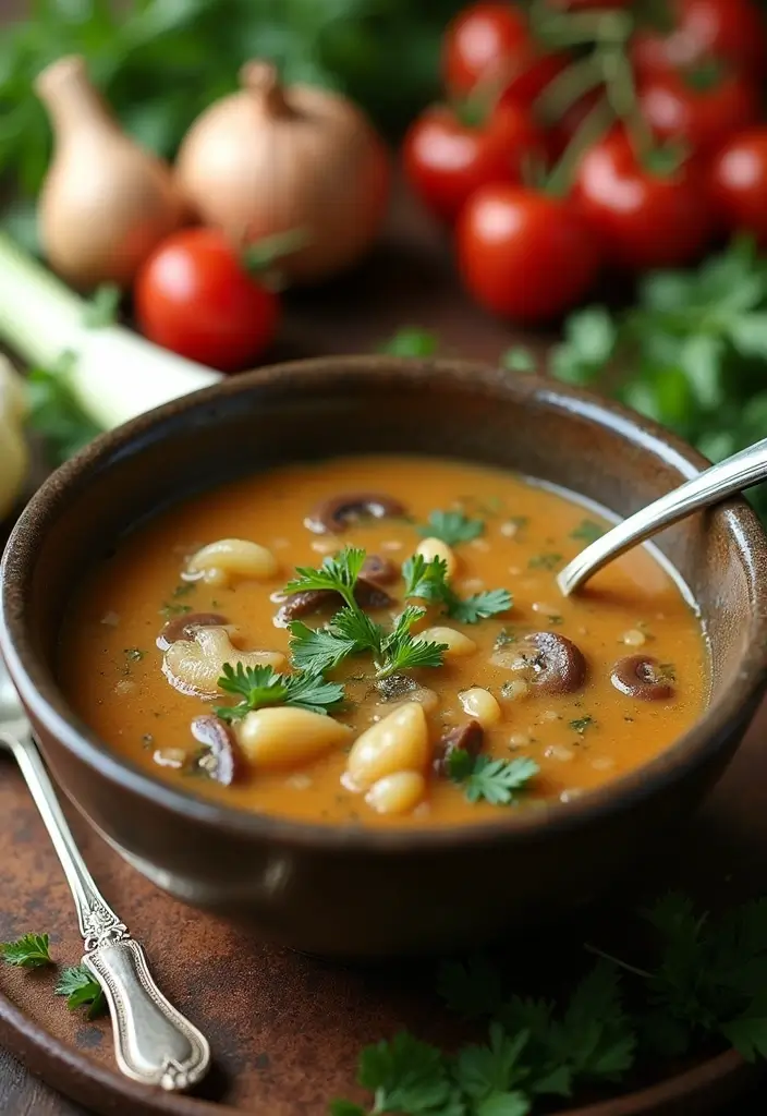 30 French Mushroom Soup Recipes Rich And Creamy 16. Mushroom and Leek Soup