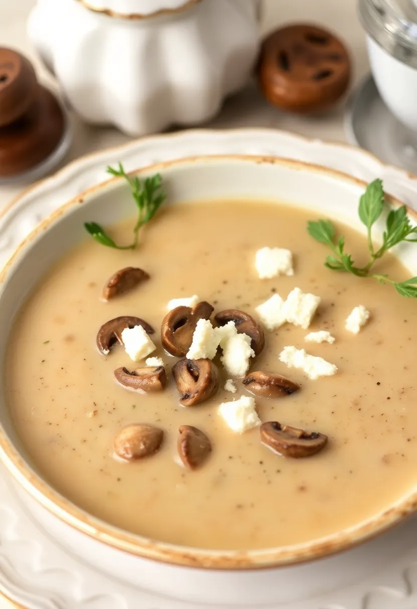 30 French Mushroom Soup Recipes Rich And Creamy 20. French Mushroom and Goat Cheese Soup