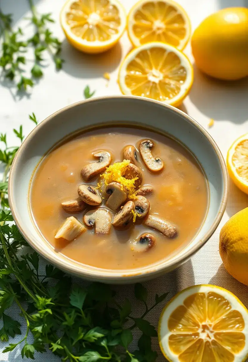 30 French Mushroom Soup Recipes Rich And Creamy 23. Lemony Mushroom Soup