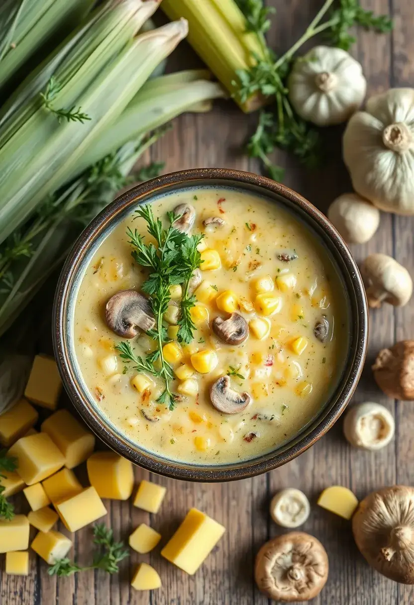 30 French Mushroom Soup Recipes Rich And Creamy 24. Mushroom and Corn Chowder