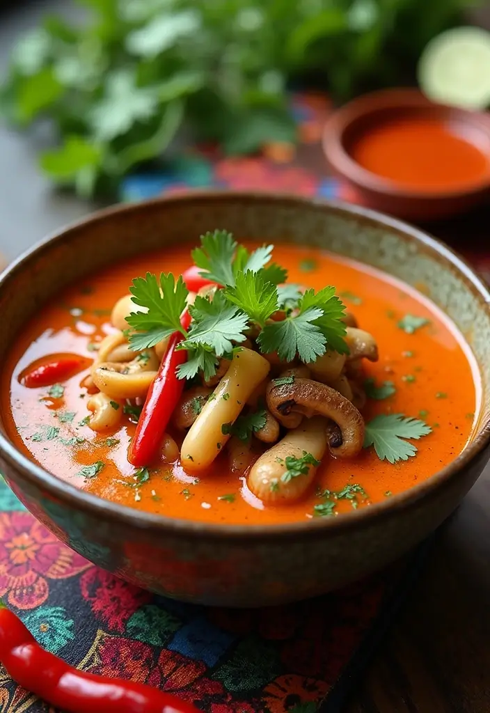 30 French Mushroom Soup Recipes Rich And Creamy 5. Spicy Thai Mushroom Soup