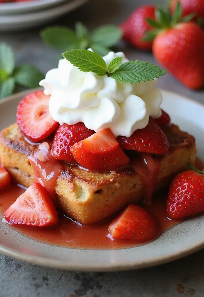 30 French Toast Casserole Recipes That Wow A Crowd 2 30 French Toast Casserole Recipes That Wow A Crowd - 2. Strawberry Shortcake French Toast Casserole