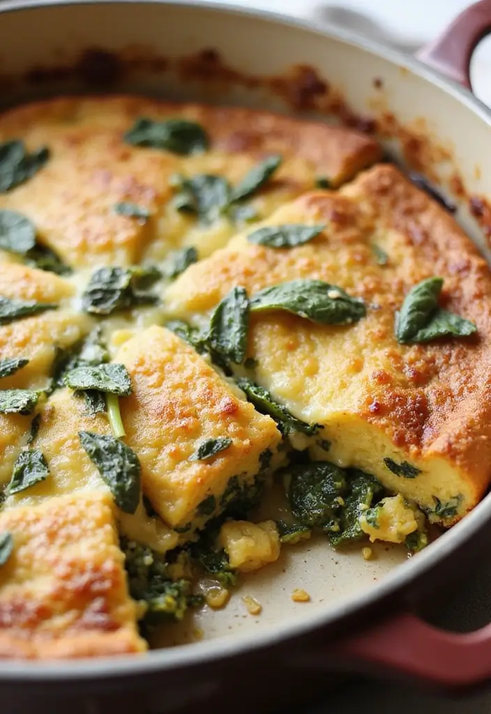 30 French Toast Casserole Recipes That Wow A Crowd 6 30 French Toast Casserole Recipes That Wow A Crowd - 6. Savory Spinach and Cheese French Toast Casserole