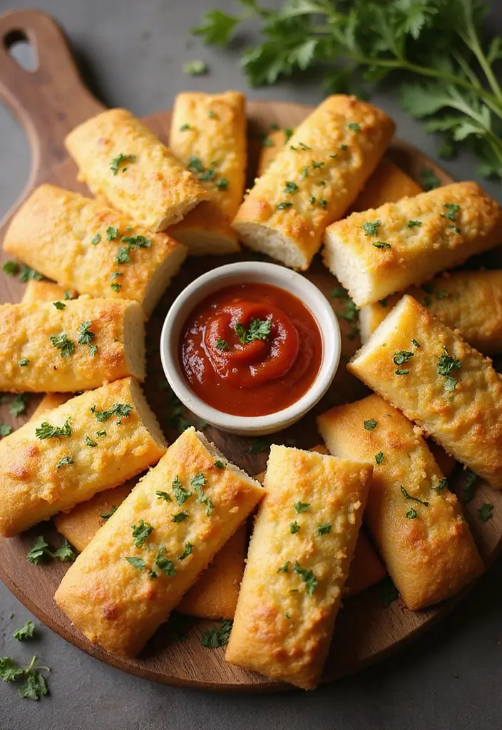 30 Recipes With French Bread That Never Fail 2 30 Recipes With French Bread That Never Fail - 2. Cheesy Garlic Breadsticks
