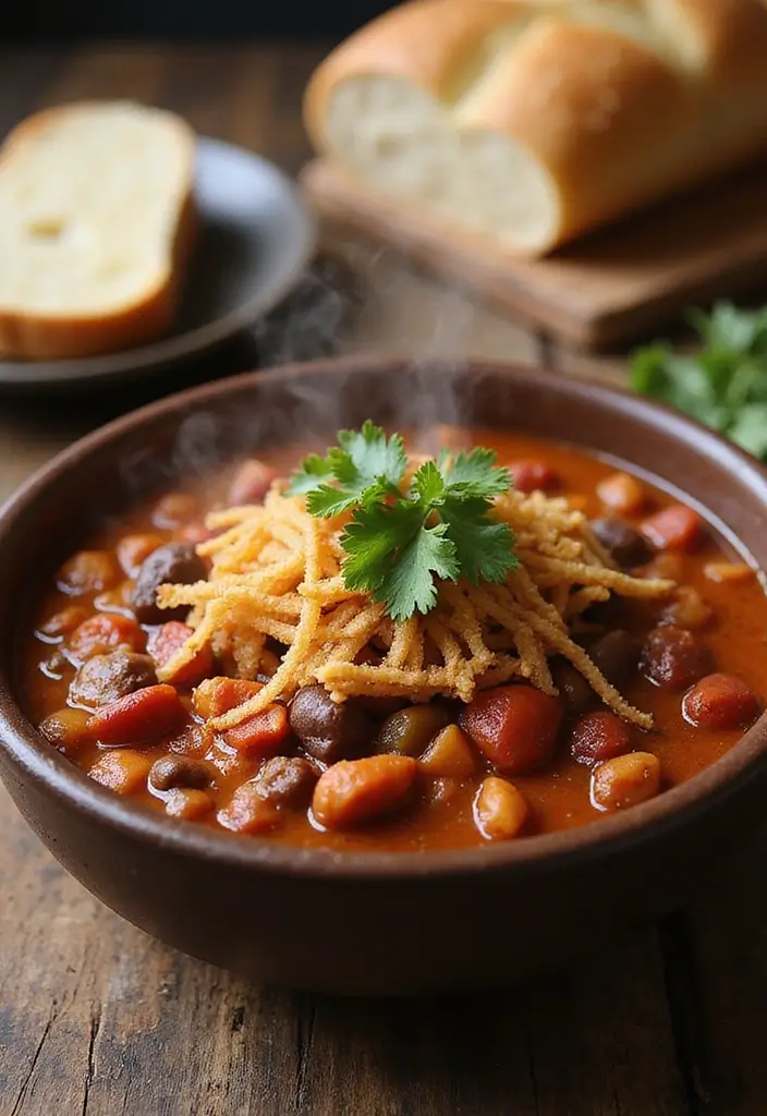 30 Recipes With French Fried Onions: Crispy And Delicious 16 30 Recipes With French Fried Onions: Crispy And Delicious - 16. Crispy Onion Topped Chili