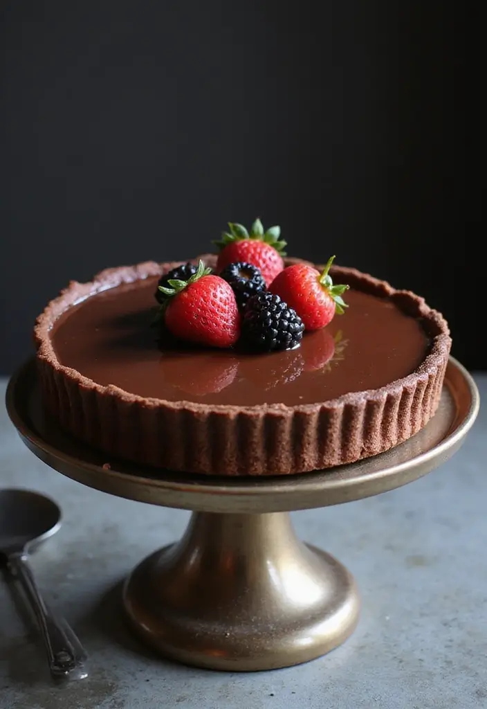 30 Vegan French Pastry Recipes That Impress 12 30 Vegan French Pastry Recipes That Impress - 12. Vegan Chocolate Tart