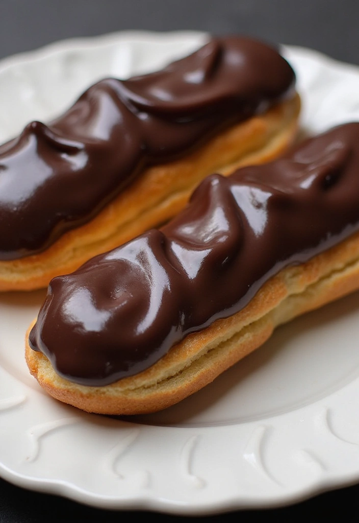 30 Vegan French Pastry Recipes That Impress 2 30 Vegan French Pastry Recipes That Impress - 2. Vegan Chocolate Éclairs