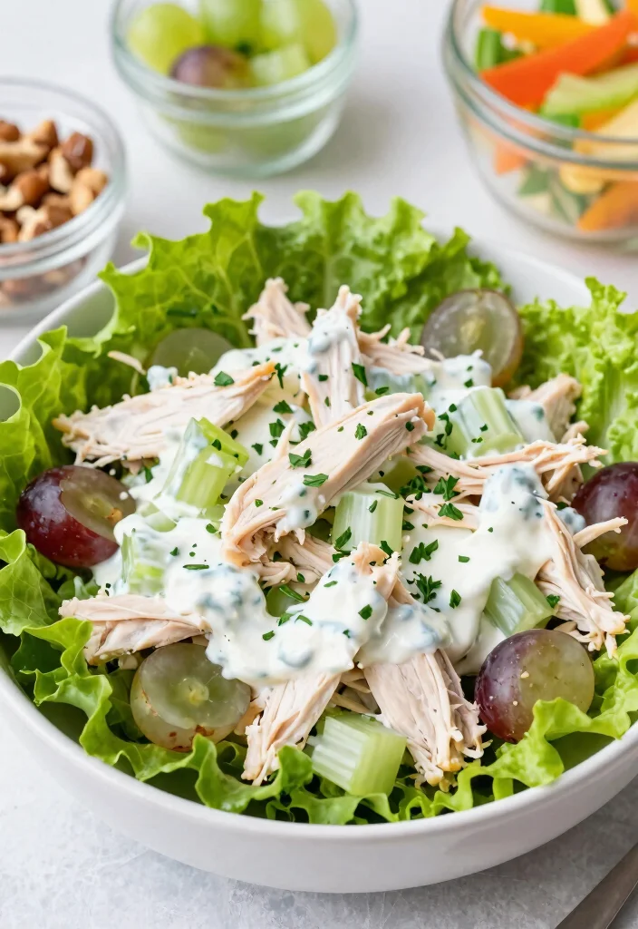 10 Dinner Video Recipes for Easy Step by Step Cooking - 10. Greek Yogurt Chicken Salad 1