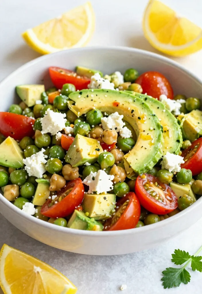 10 Dinner Video Recipes for Easy Step by Step Cooking - 8. Chickpea Salad with Avocado and Feta 1