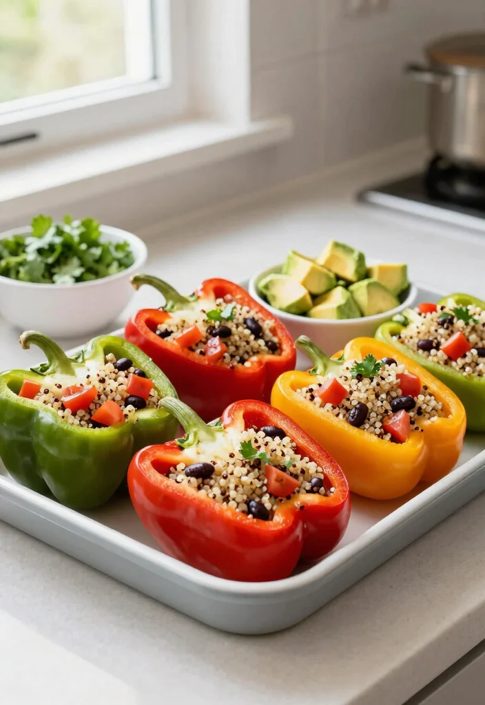 10 Healthy Gourmet Recipes for Elevated Clean Eating - 1. Quinoa-Stuffed Bell Peppers 1