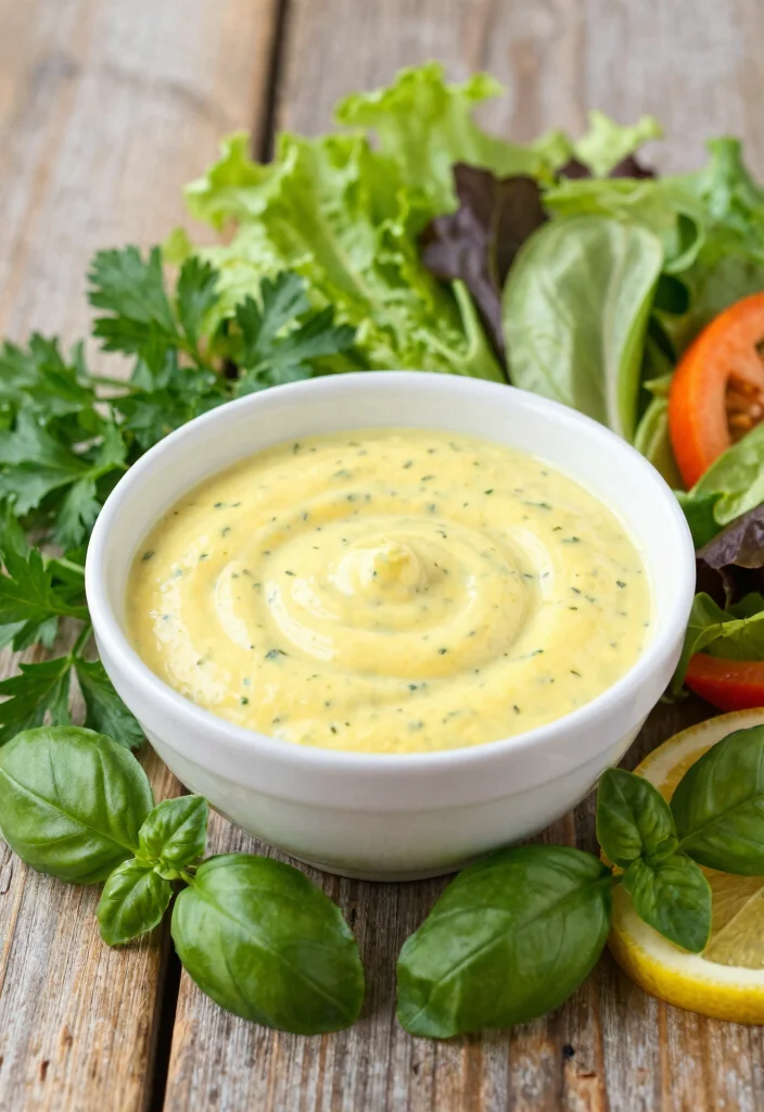 10 Healthy Greek Yogurt Dressing Recipes for Clean Eating - 3. Tangy Lemon Herb Dressing 1