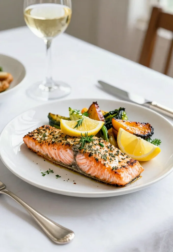10 Ina Garten Style Dinner Recipes for Elegant Comfort - 5. Herb-Crusted Salmon 1