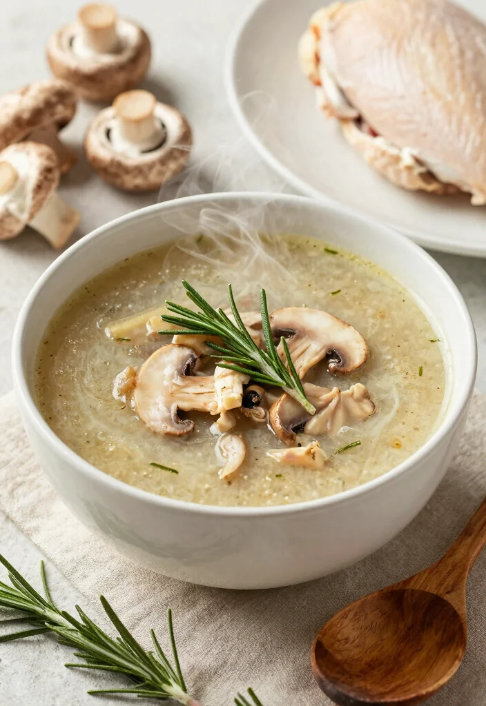 10 Keto Mushroom Soup Recipes for Cozy Low Carb Bowls - 10. Mushroom and Chicken Soup 1