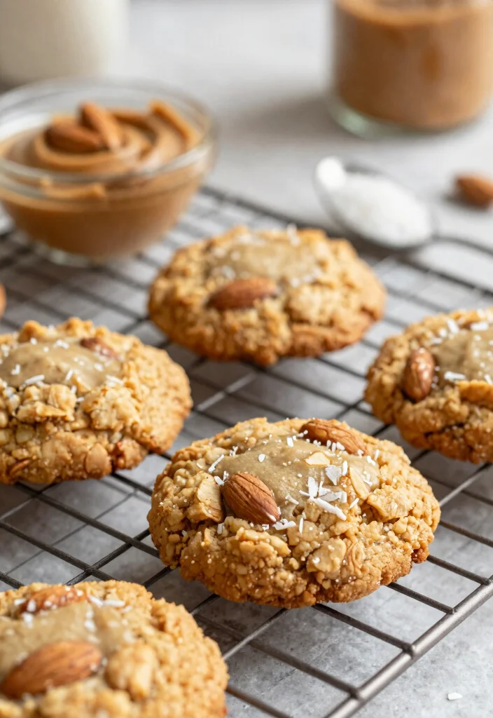10 Keto Oatmeal Cookie Recipes for Low Carb Treats - 1. Chewy Almond Butter Keto Oatmeal Cookies 1