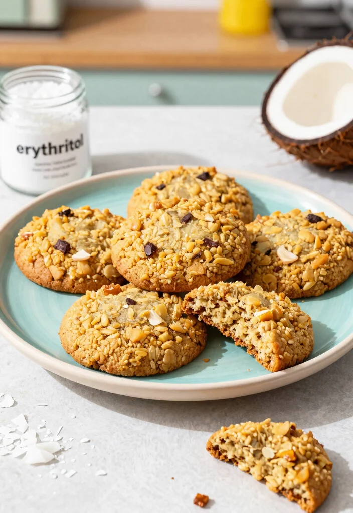 10 Keto Oatmeal Cookie Recipes for Low Carb Treats - 5. Coconut Flour Keto Oatmeal Cookies 1
