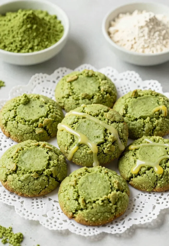 10 Keto Oatmeal Cookie Recipes for Low Carb Treats - 6. Matcha Keto Oatmeal Cookies 1