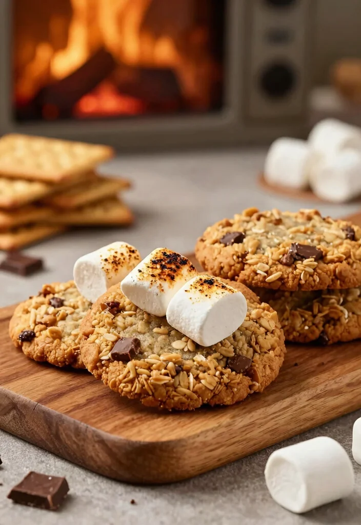 10 Keto Oatmeal Cookie Recipes for Low Carb Treats - 8. S'mores Keto Oatmeal Cookies 1