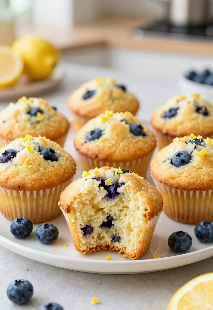 10 Low Carb Healthy Sweet Recipes for Smart Treats - 10. Lemon Blueberry Muffins 1