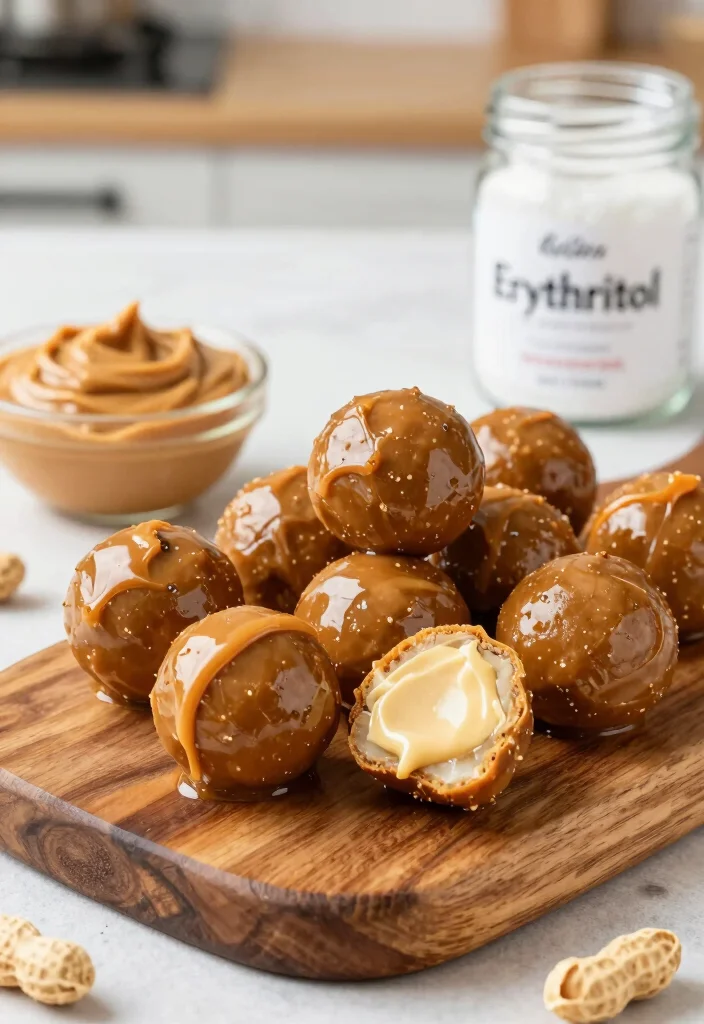 10 Low Carb Healthy Sweet Recipes for Smart Treats - 6. Peanut Butter Keto Fat Bombs 1