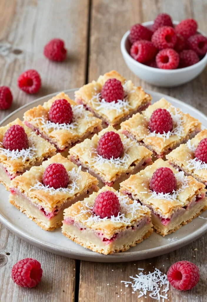 10 Low Carb Healthy Sweet Recipes for Smart Treats - 9. Raspberry Coconut Bars 1