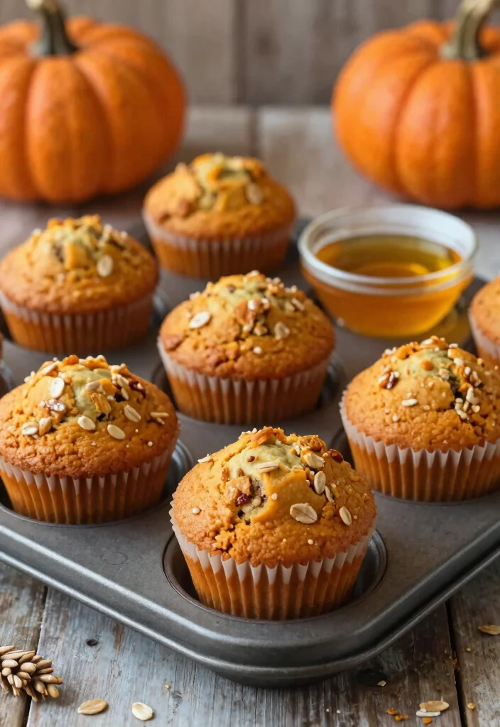 10 Muffin Tin Dinner Recipes for Easy Portion Control - 10. Pumpkin and Oatmeal Muffins 1