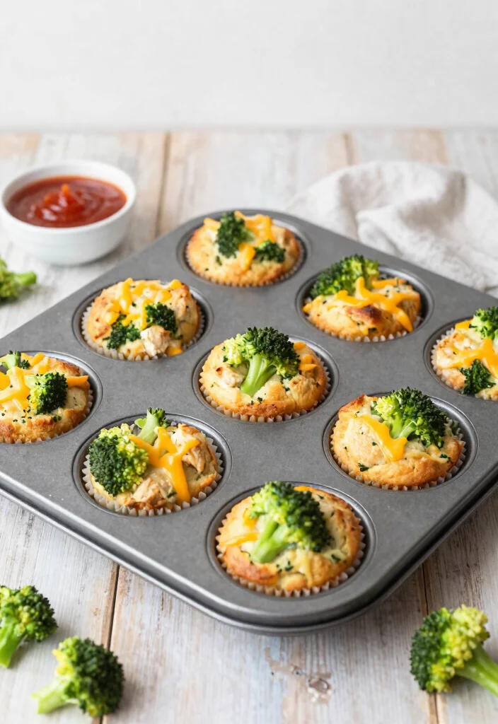 10 Muffin Tin Dinner Recipes for Easy Portion Control - 3. Chicken and Broccoli Cheddar Muffins 1
