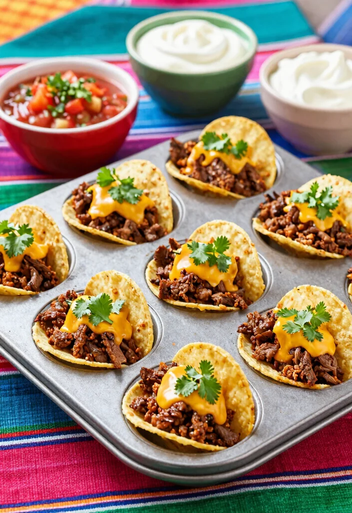 10 Muffin Tin Dinner Recipes for Easy Portion Control - 4. Spicy Mini Taco Cups 1