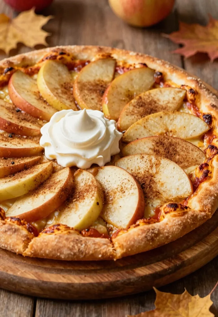 10 Pizza Crust Dessert Recipes for Fun Creative Treats - 10. Apple Cinnamon Dessert Pizza 1