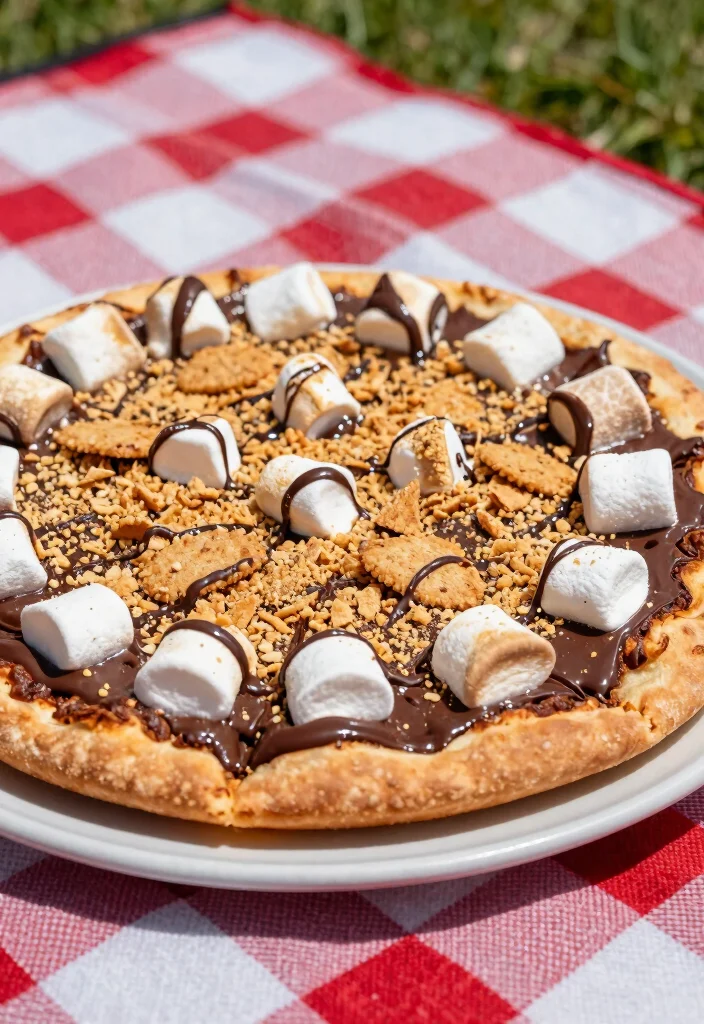 10 Pizza Crust Dessert Recipes for Fun Creative Treats - 3. S'mores Dessert Pizza 1