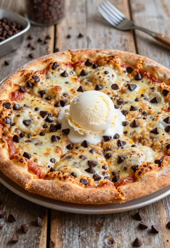 10 Pizza Crust Dessert Recipes for Fun Creative Treats - 5. Chocolate Chip Cookie Pizza 1