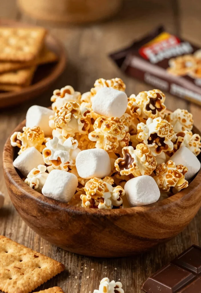 10 Popcorn Dessert Recipes for Sweet and Crunchy Snacks - 4. S’mores Popcorn 1