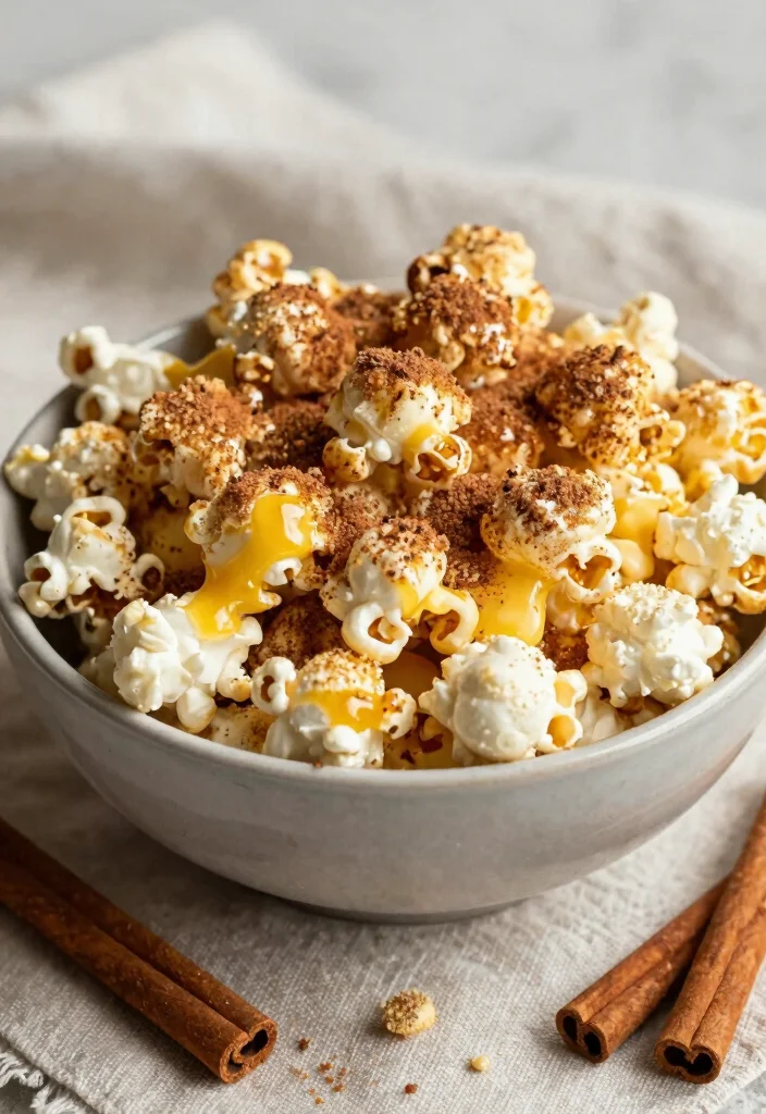 10 Popcorn Dessert Recipes for Sweet and Crunchy Snacks - 5. Cinnamon Sugar Popcorn 1